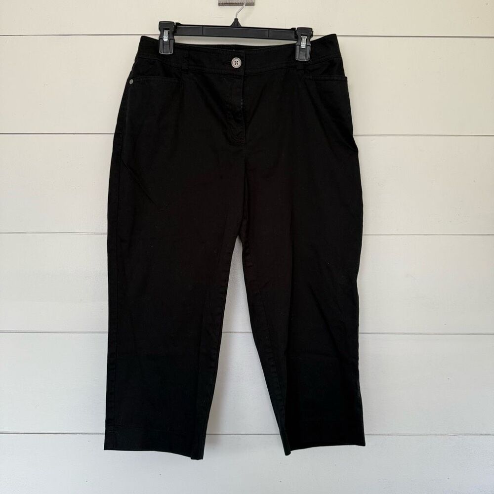 Chico’s Women’s 1.5 Black Cropped Pants